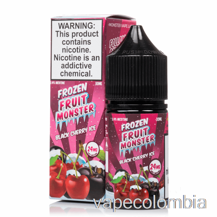 Vape Recargable Ice Black Cherry - Sales De Monstruo De Frutas Congeladas - 30ml 24mg
